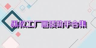 黑叔工厂画质助手合集