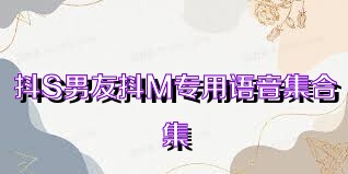 抖S男友抖M专用语音集合集