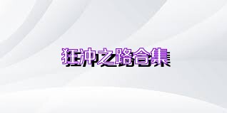 狂冲之路合集