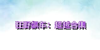 狂野飙车：超越合集