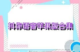 抖你语音苹果版合集
