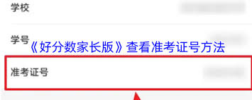 好分数家长版如何查看准考证