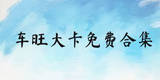车旺大卡免费合集
