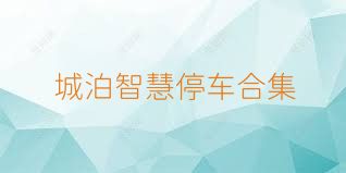 城泊智慧停车合集