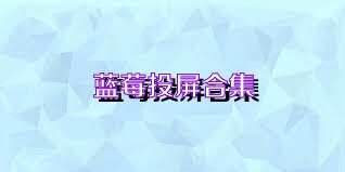 蓝莓投屏合集