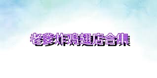老爹炸鸡翅店合集
