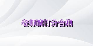 老师请打分合集