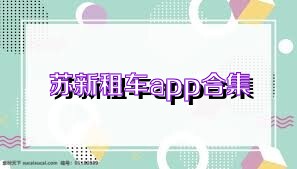 苏新租车app合集