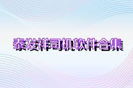 泰发祥司机软件合集