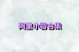 阿里小智合集
