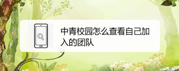 中青校园怎么看团队