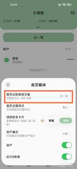 小果记账主题如何更换