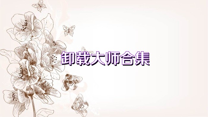 卸载大师合集