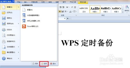 wps电脑版如何开启定时备份