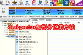 diskgenius如何对分区进行加密