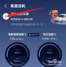 高德地图如何查询车辆油耗