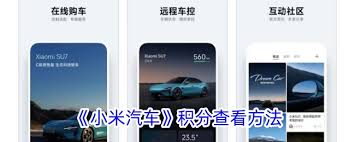 小米汽车app积分有哪些用途