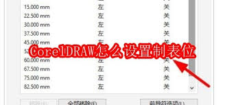 CorelDRAW如何设置制表位