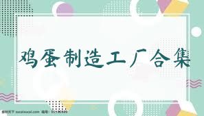 鸡蛋制造工厂合集