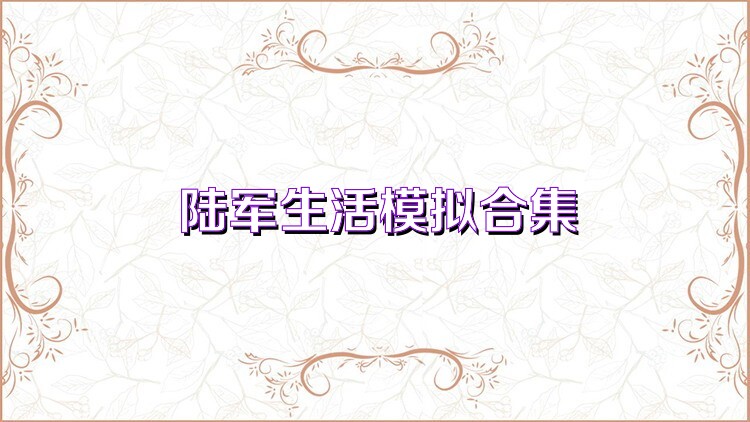 陆军生活模拟合集