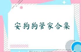 安狗狗管家合集