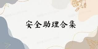 安全助理合集