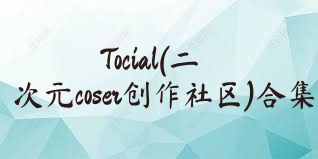 Tocial(二次元coser创作社区)合集