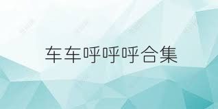 车车呼呼呼合集