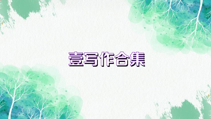 壹写作合集
